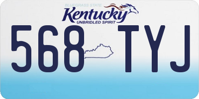 KY license plate 568TYJ