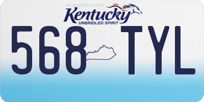 KY license plate 568TYL