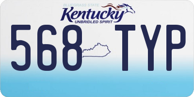 KY license plate 568TYP