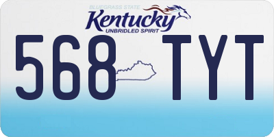 KY license plate 568TYT