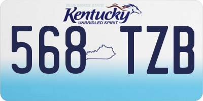 KY license plate 568TZB