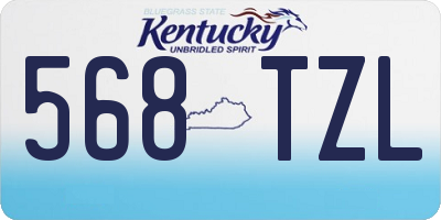 KY license plate 568TZL