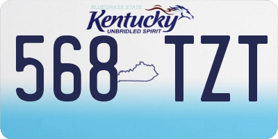 KY license plate 568TZT