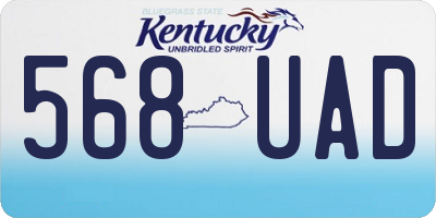 KY license plate 568UAD