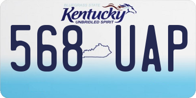 KY license plate 568UAP