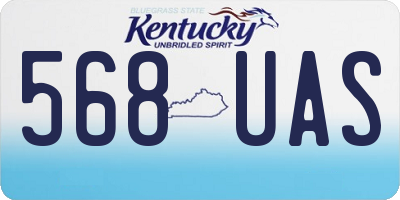 KY license plate 568UAS