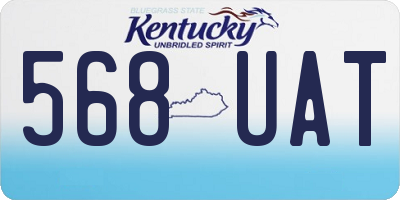 KY license plate 568UAT