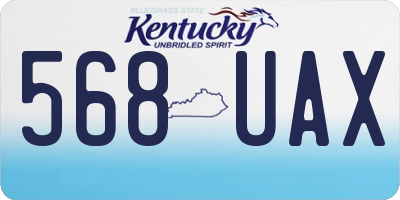 KY license plate 568UAX