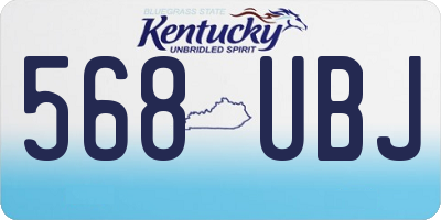 KY license plate 568UBJ