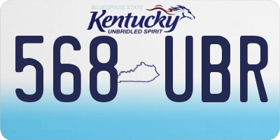 KY license plate 568UBR