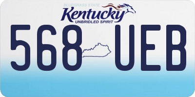 KY license plate 568UEB