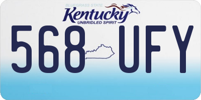KY license plate 568UFY