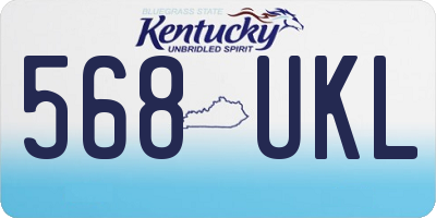 KY license plate 568UKL