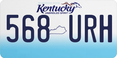 KY license plate 568URH