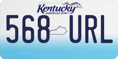 KY license plate 568URL