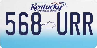 KY license plate 568URR