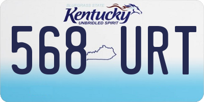 KY license plate 568URT