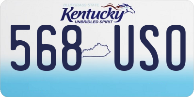 KY license plate 568USO