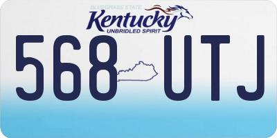 KY license plate 568UTJ