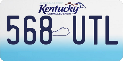 KY license plate 568UTL