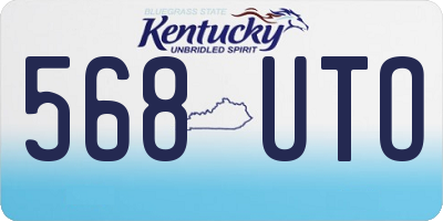 KY license plate 568UTO