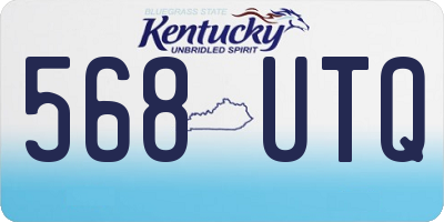 KY license plate 568UTQ