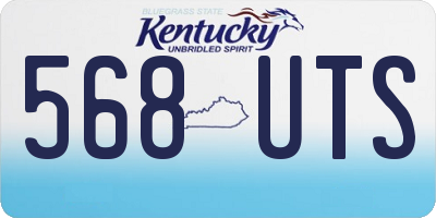 KY license plate 568UTS