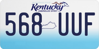 KY license plate 568UUF