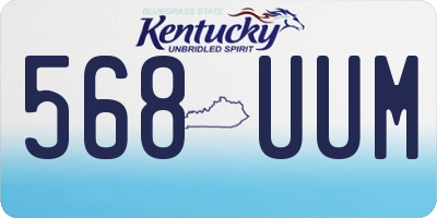 KY license plate 568UUM