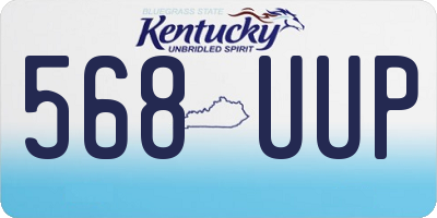 KY license plate 568UUP