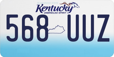 KY license plate 568UUZ