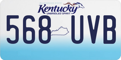 KY license plate 568UVB