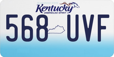 KY license plate 568UVF