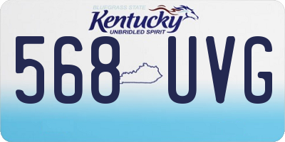 KY license plate 568UVG