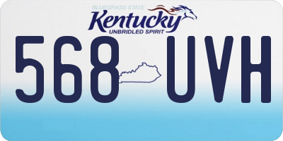 KY license plate 568UVH