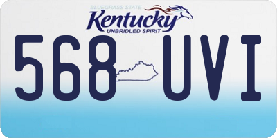 KY license plate 568UVI