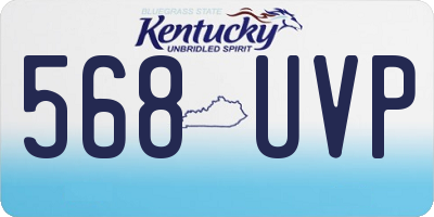 KY license plate 568UVP