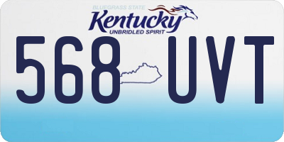 KY license plate 568UVT
