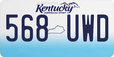 KY license plate 568UWD