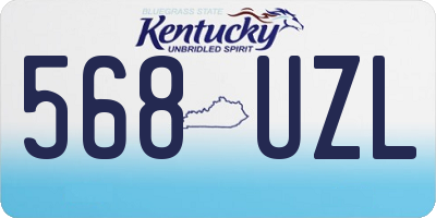 KY license plate 568UZL
