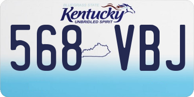 KY license plate 568VBJ