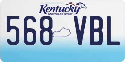 KY license plate 568VBL