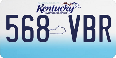 KY license plate 568VBR