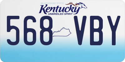 KY license plate 568VBY