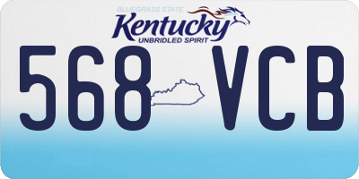 KY license plate 568VCB