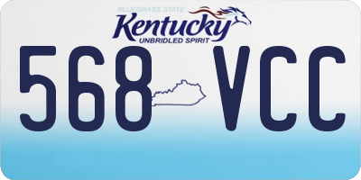 KY license plate 568VCC