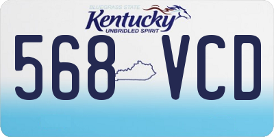 KY license plate 568VCD