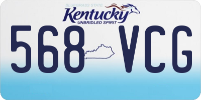 KY license plate 568VCG