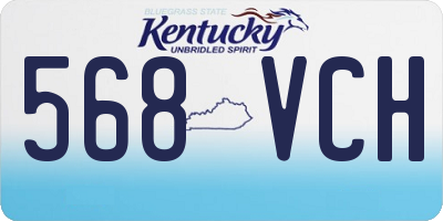 KY license plate 568VCH