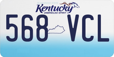 KY license plate 568VCL